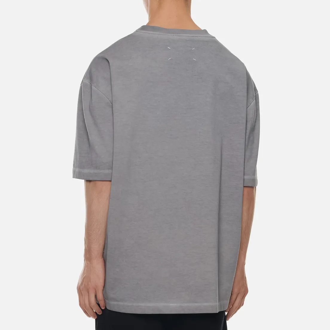 Maison Margiela Мужская футболка Classic Embroidered Text Logo