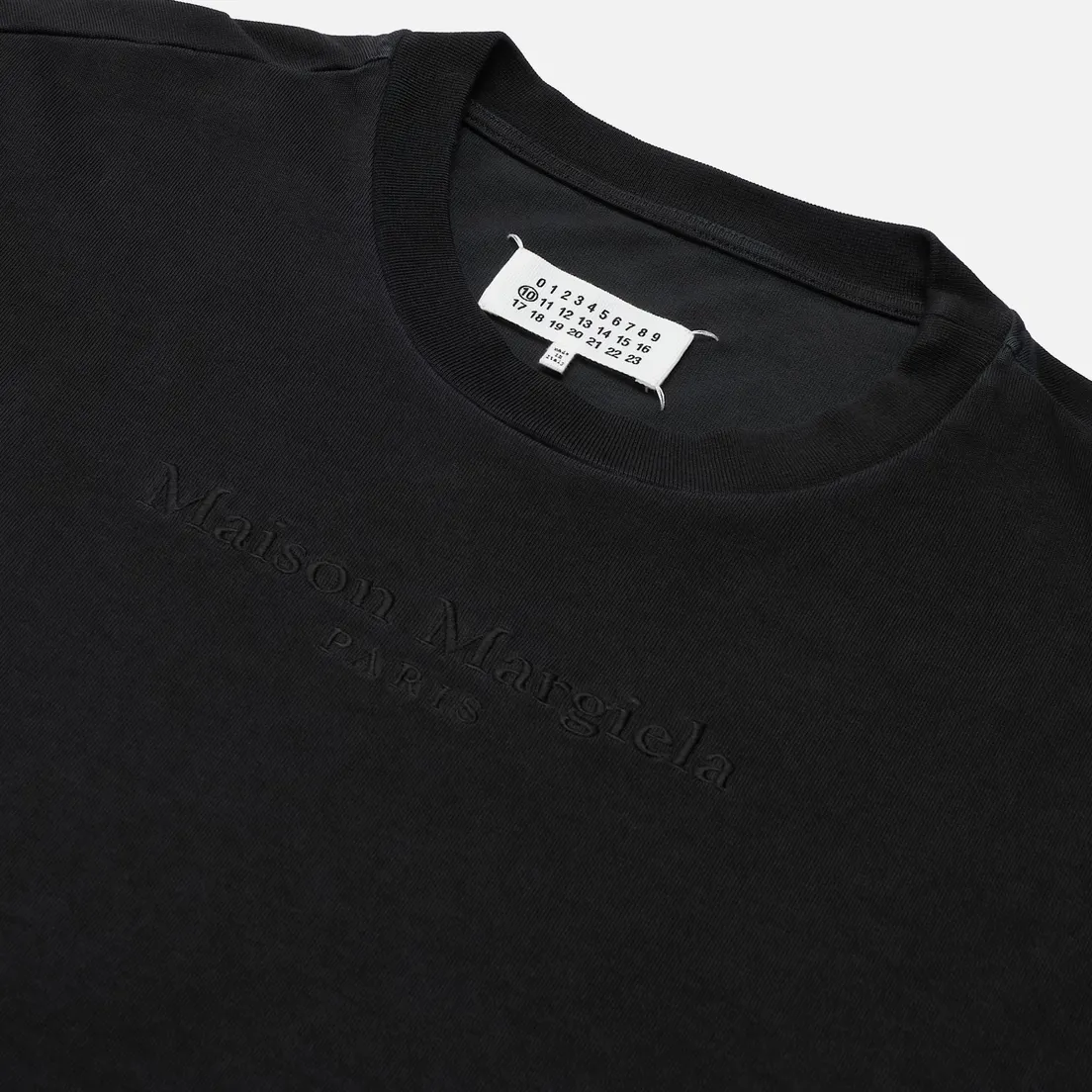 Maison Margiela Мужская футболка Classic Embroidered Text Logo