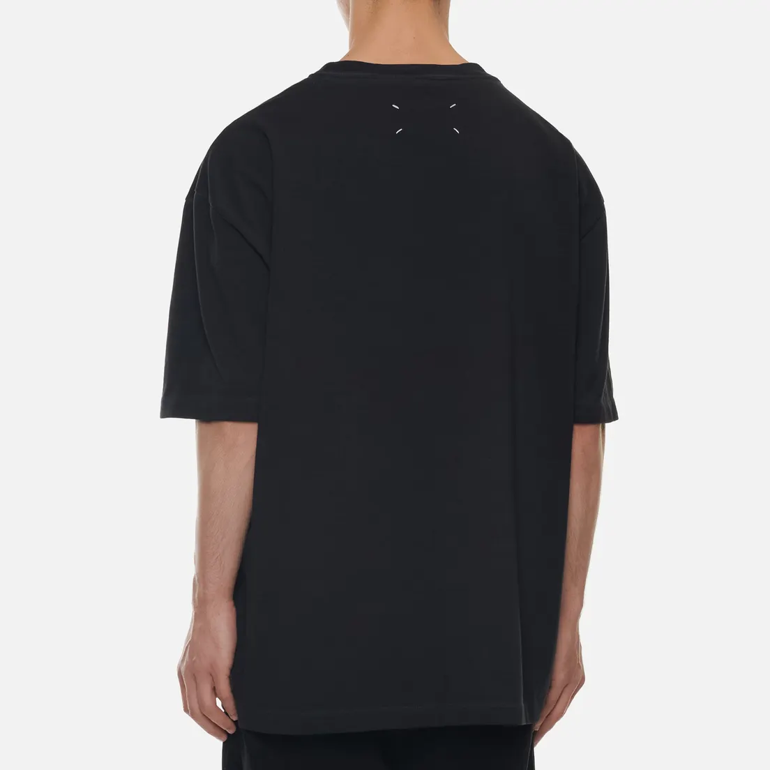 Maison Margiela Мужская футболка Classic Embroidered Text Logo