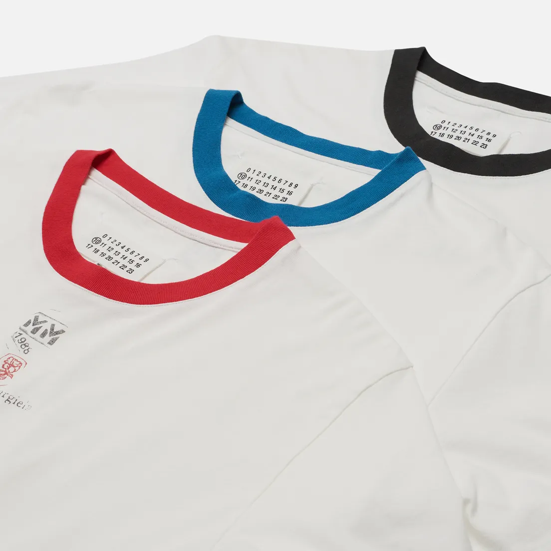 Maison Margiela Комплект мужских футболок Stamp Memory Of 3-Pack