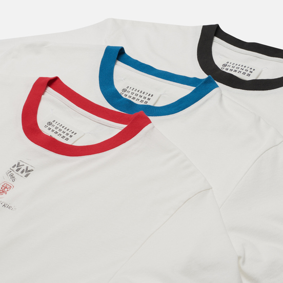 Комплект мужских футболок Maison Margiela Stamp Memory Of 3-Pack White