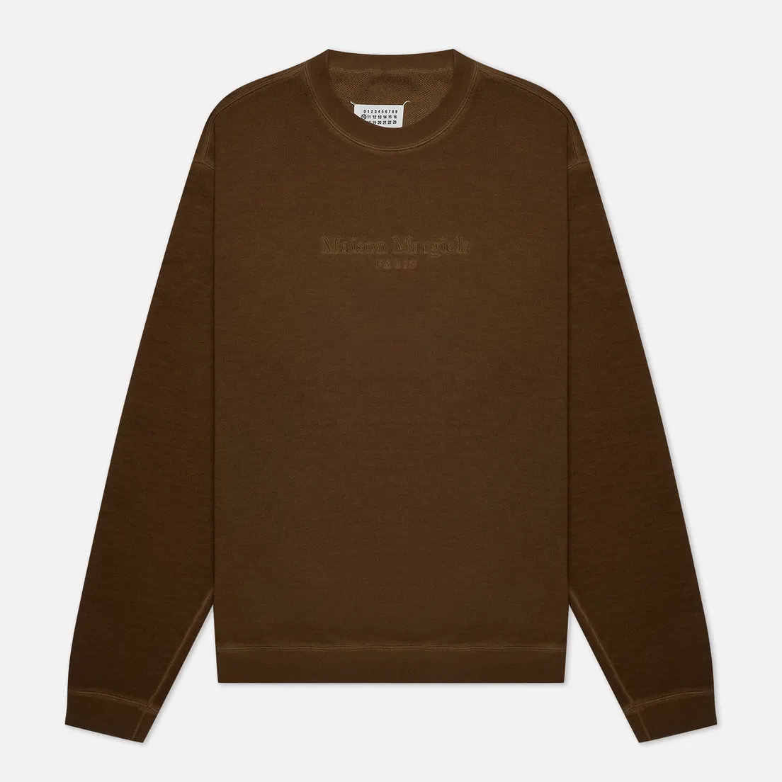 Maison Margiela Мужская толстовка Classic Embroidered Text Logo Crew Neck