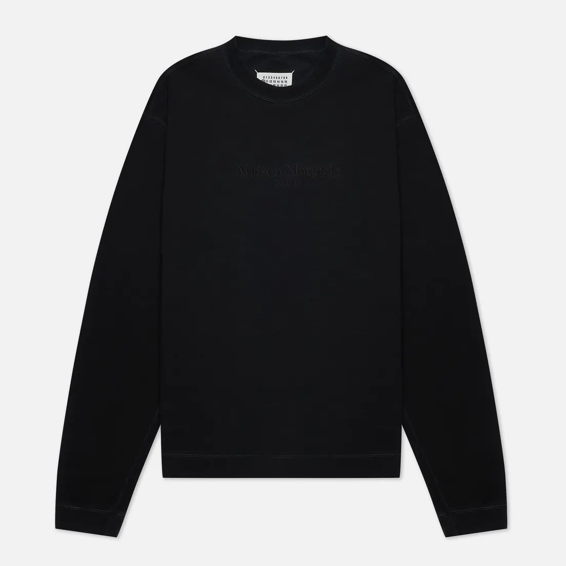 Maison Margiela Мужская толстовка Classic Embroidered Text Logo Crew Neck