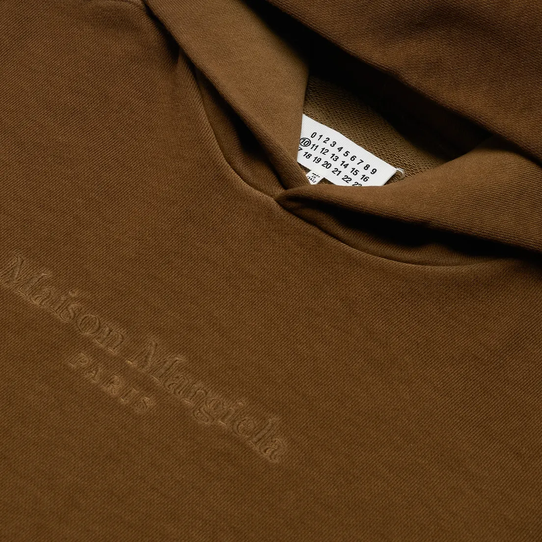 Maison Margiela Мужская толстовка Classic Embroidered Text Logo Hoodie