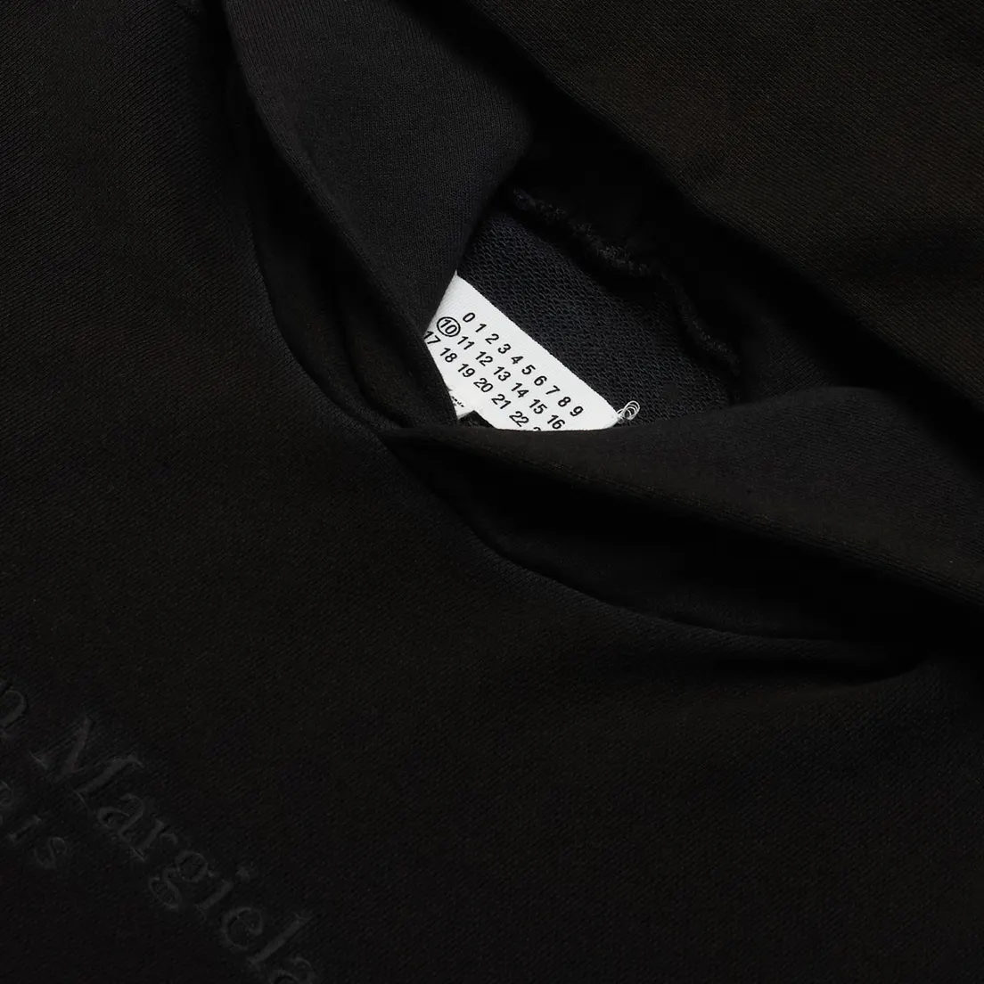 Maison Margiela Мужская толстовка Classic Embroidered Text Logo Hoodie