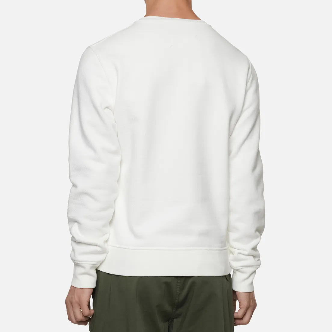 Maison Margiela Мужская толстовка Embroidered Text Logo Crew Neck