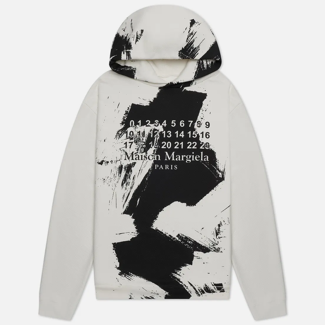 Maison Margiela Мужская толстовка Painted Effect Hoodie