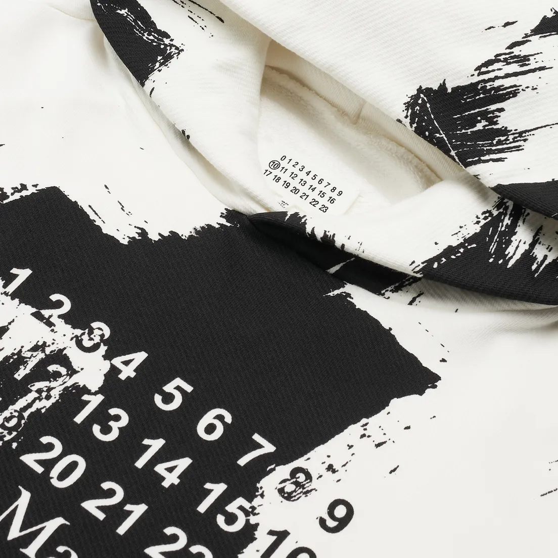 Maison Margiela Мужская толстовка Painted Effect Hoodie