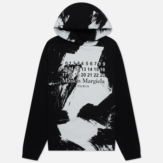 Мужская толстовка Maison Margiela Painted Effect Hoodie Black