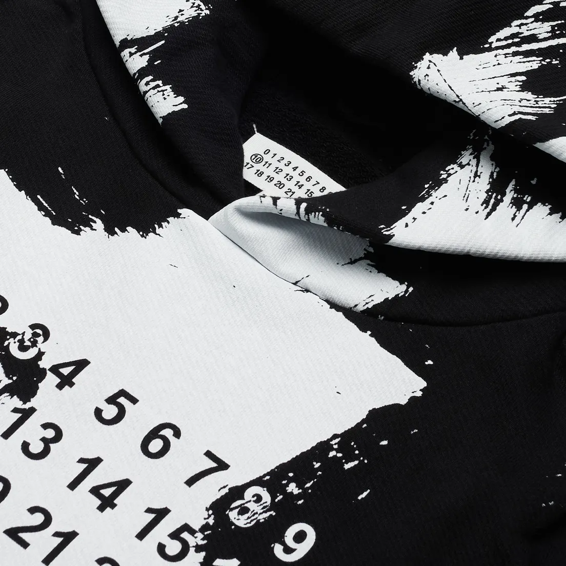 Maison Margiela Мужская толстовка Painted Effect Hoodie