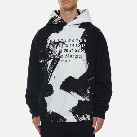 Мужская толстовка Maison Margiela Painted Effect Hoodie Black
