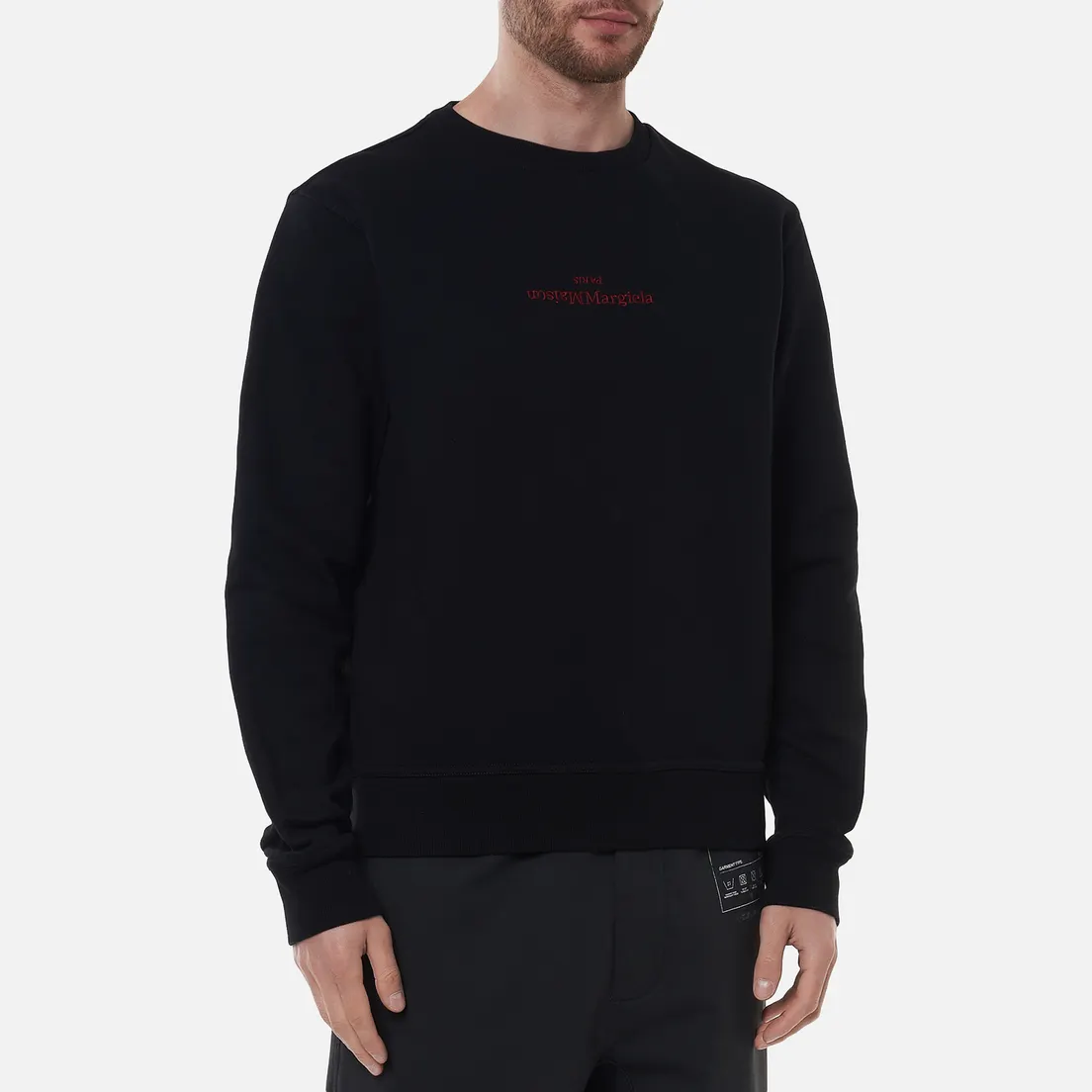 Maison Margiela Мужская толстовка Upside Down Logo Embroidered