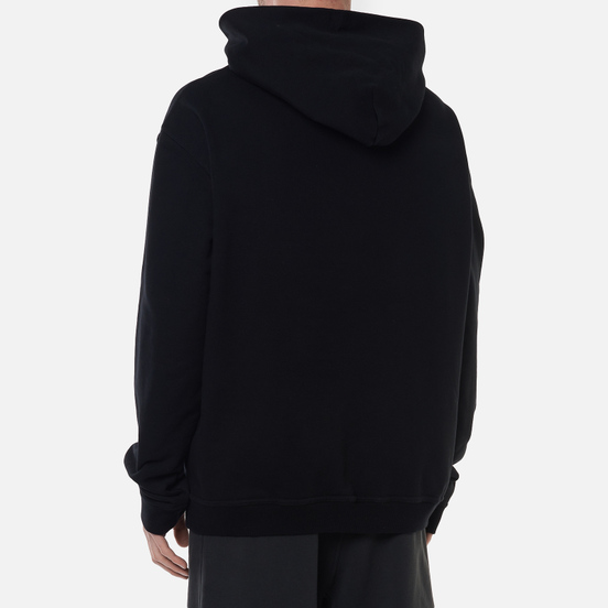 Мужская толстовка Maison Margiela Upside Down Logo Embroidered Hoodie Black