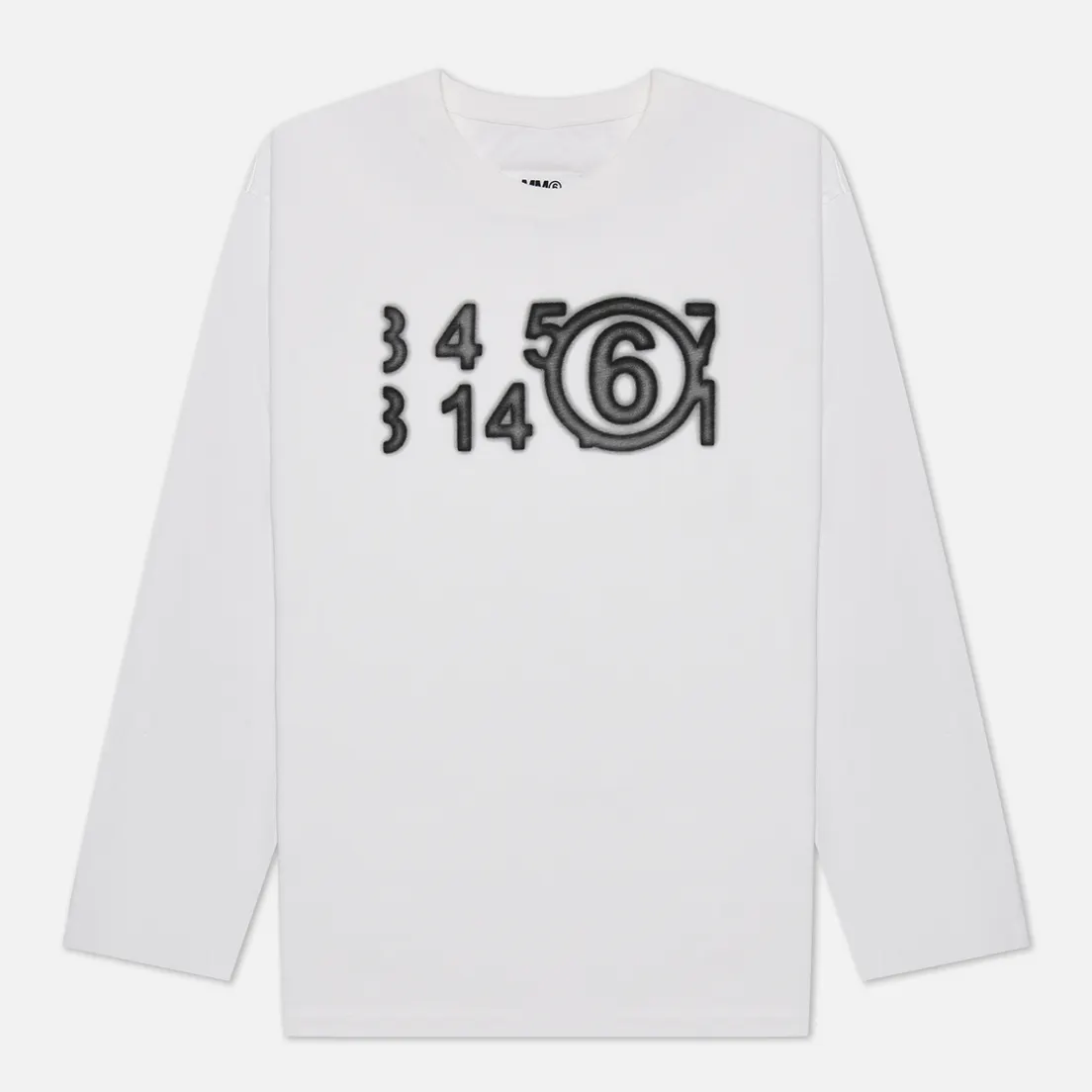 Maison Margiela MM6 Мужской лонгслив Big Logo Oversized