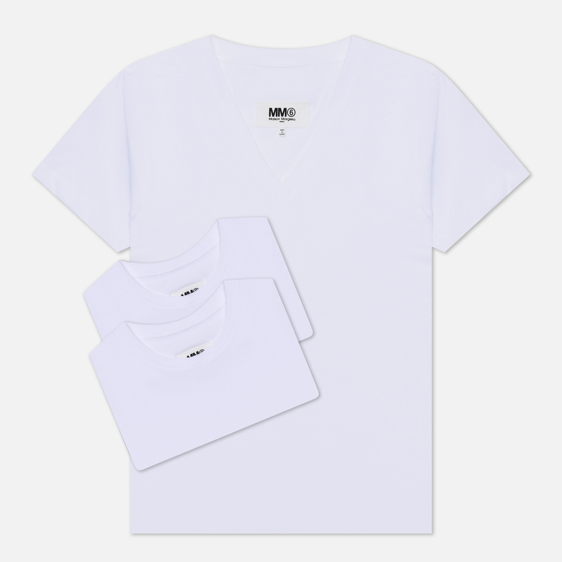 Maison Margiela MM6 Комплект женских футболок Basic 3-Pack