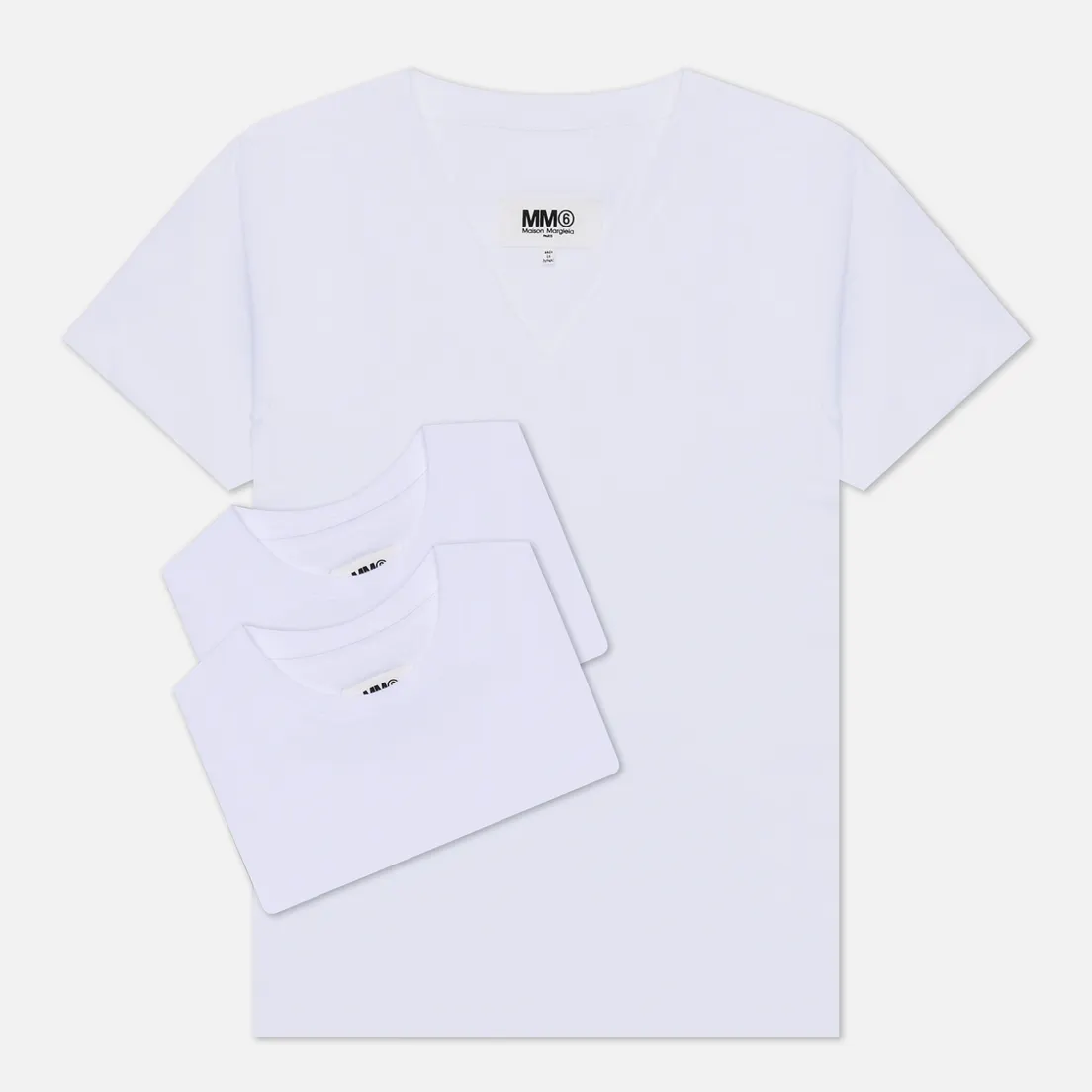 Maison Margiela MM6 Комплект женских футболок Basic 3-Pack