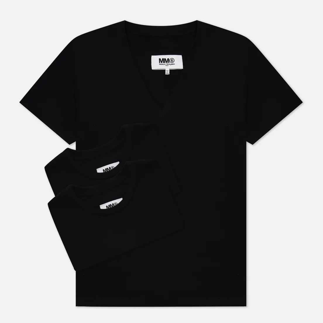 Maison Margiela MM6 Комплект женских футболок Basic 3-Pack