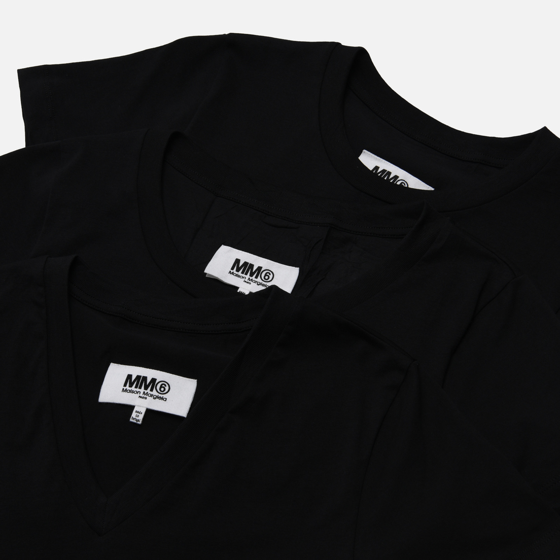 Maison Margiela MM6 Комплект женских футболок Basic 3-Pack