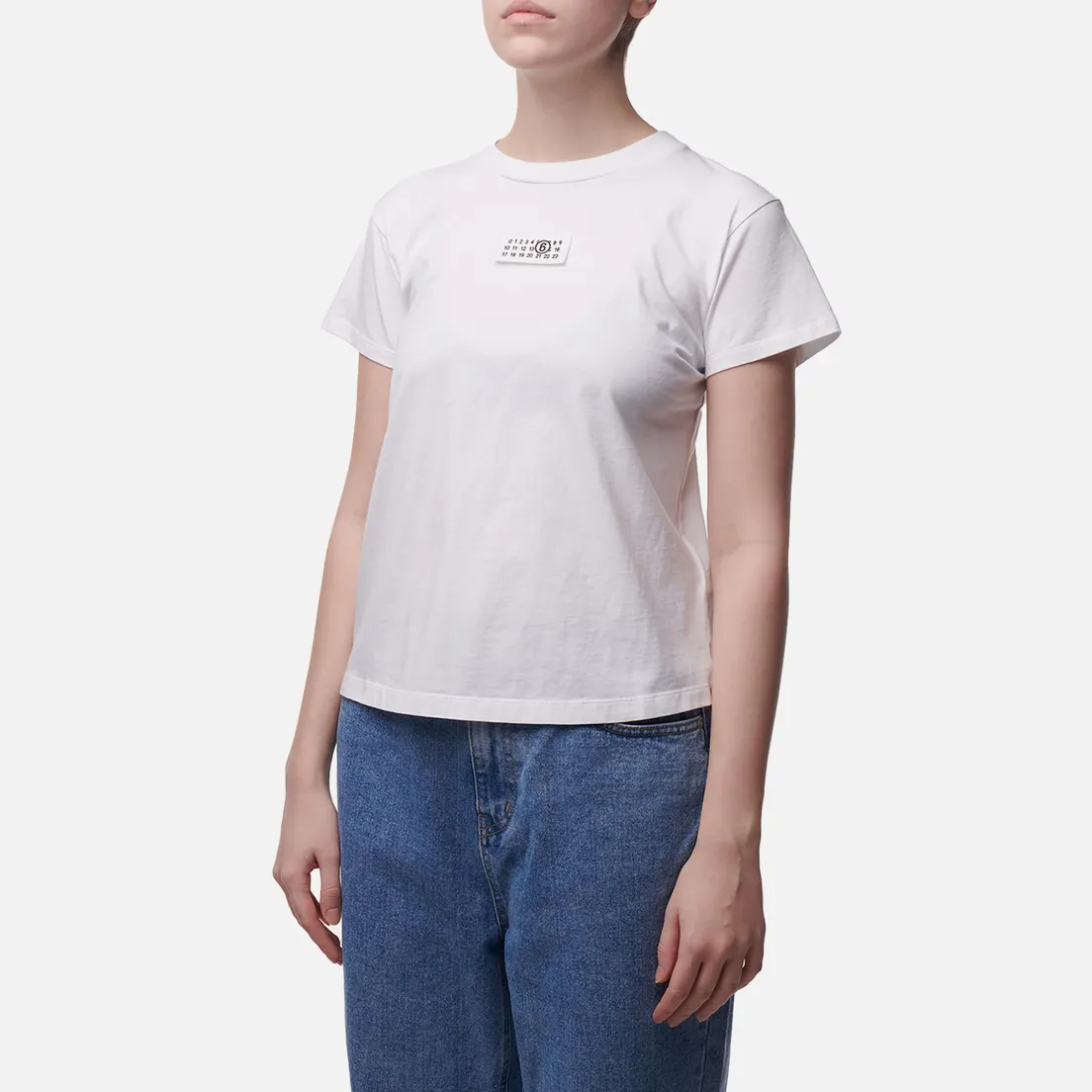 Maison Margiela MM6 Женская футболка Chevron Numerical Logo