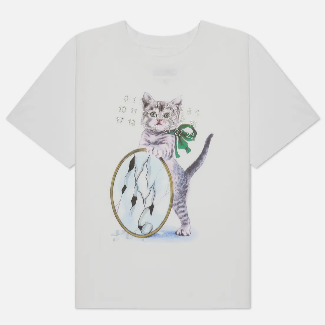 Maison Margiela MM6 Женская футболка Cat Print