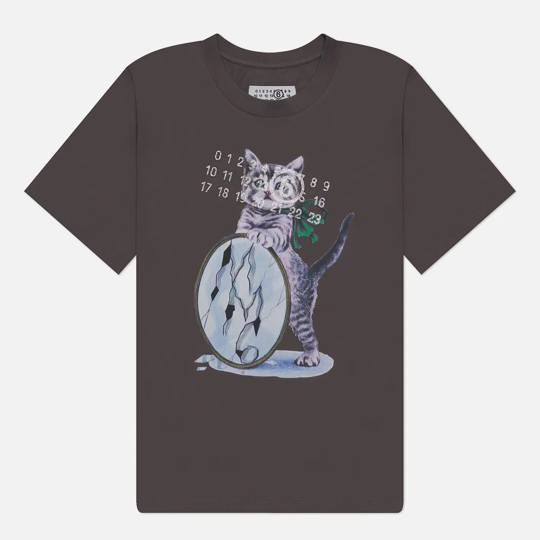Maison Margiela MM6 Женская футболка Cat Print