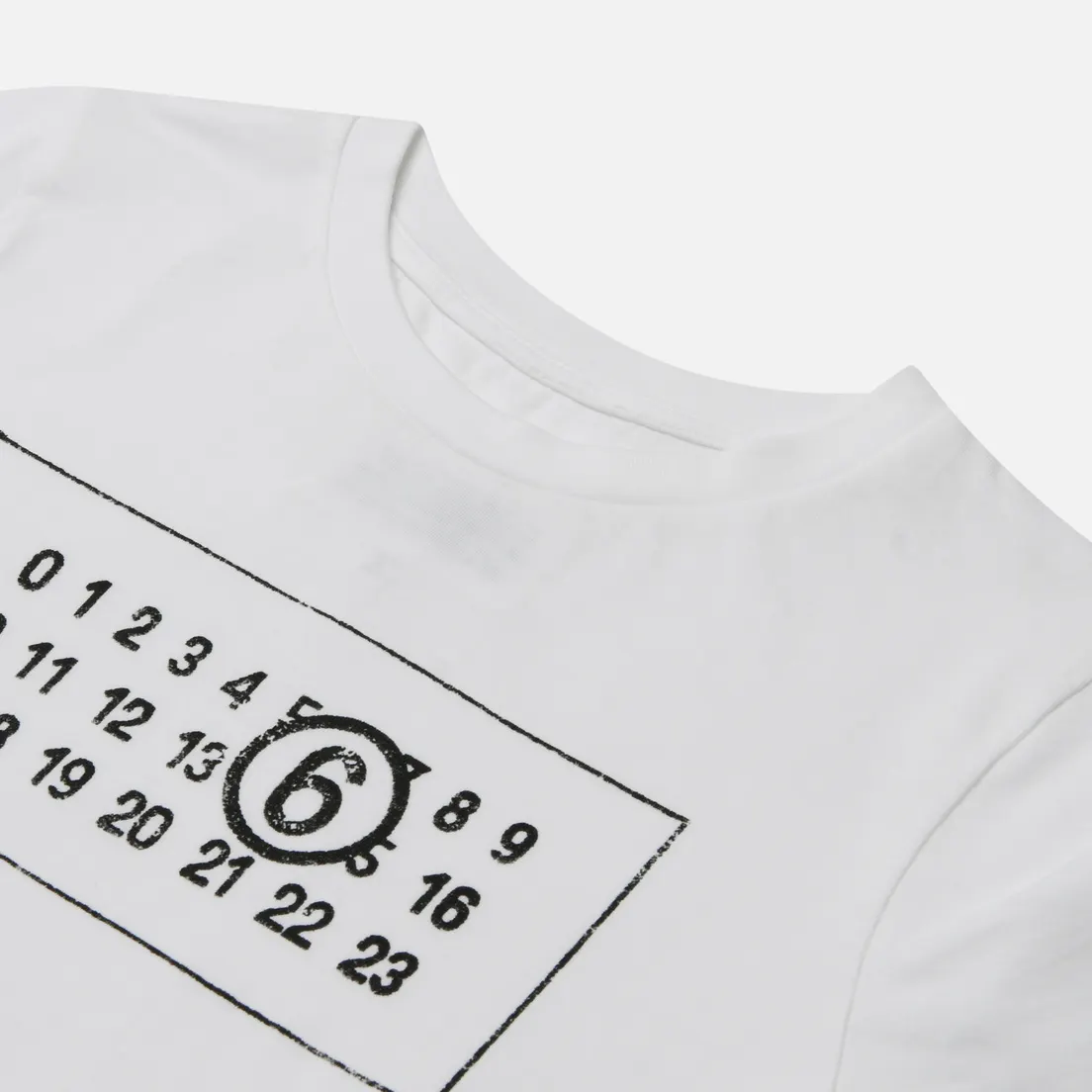 Maison Margiela MM6 Женская футболка Box Logo Numbers