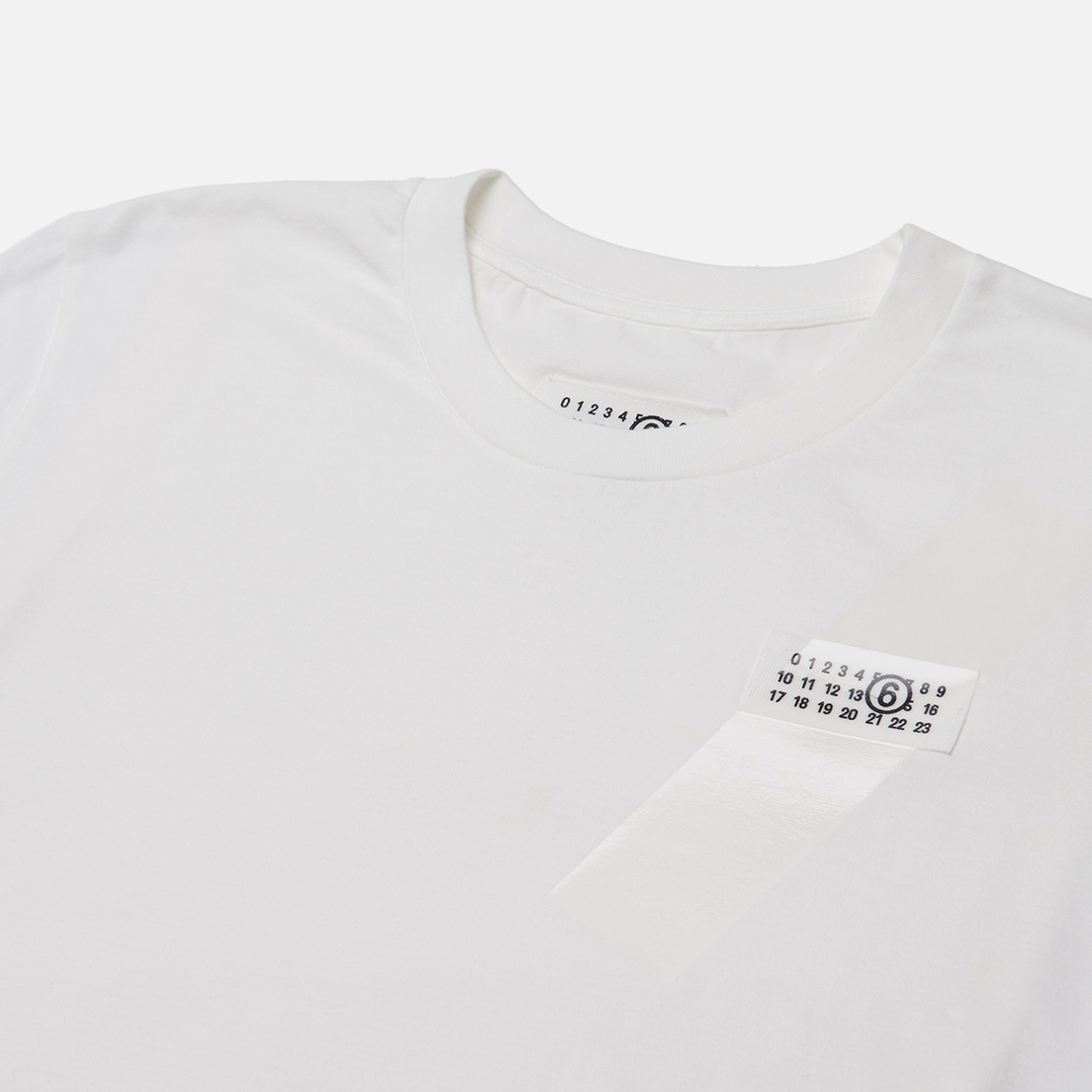 Maison Margiela MM6 Женская футболка Shine Stripe Logo Numbers