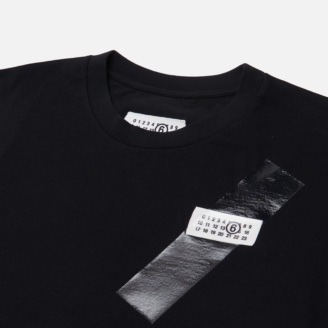 Maison Margiela MM6 Женская футболка Shine Stripe Logo Numbers