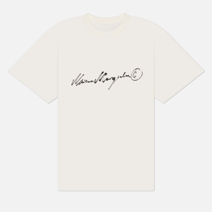 Женская футболка Maison Margiela MM6 Overdyed Handwritten Print