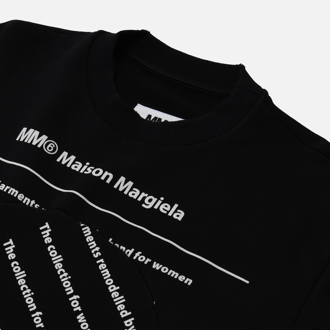 Maison Margiela MM6 Женская толстовка Intarsia Crew Neck