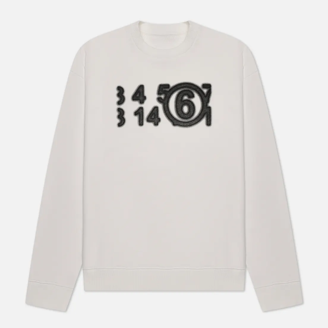 Maison Margiela MM6 Мужская толстовка Numbers Print Crew Neck