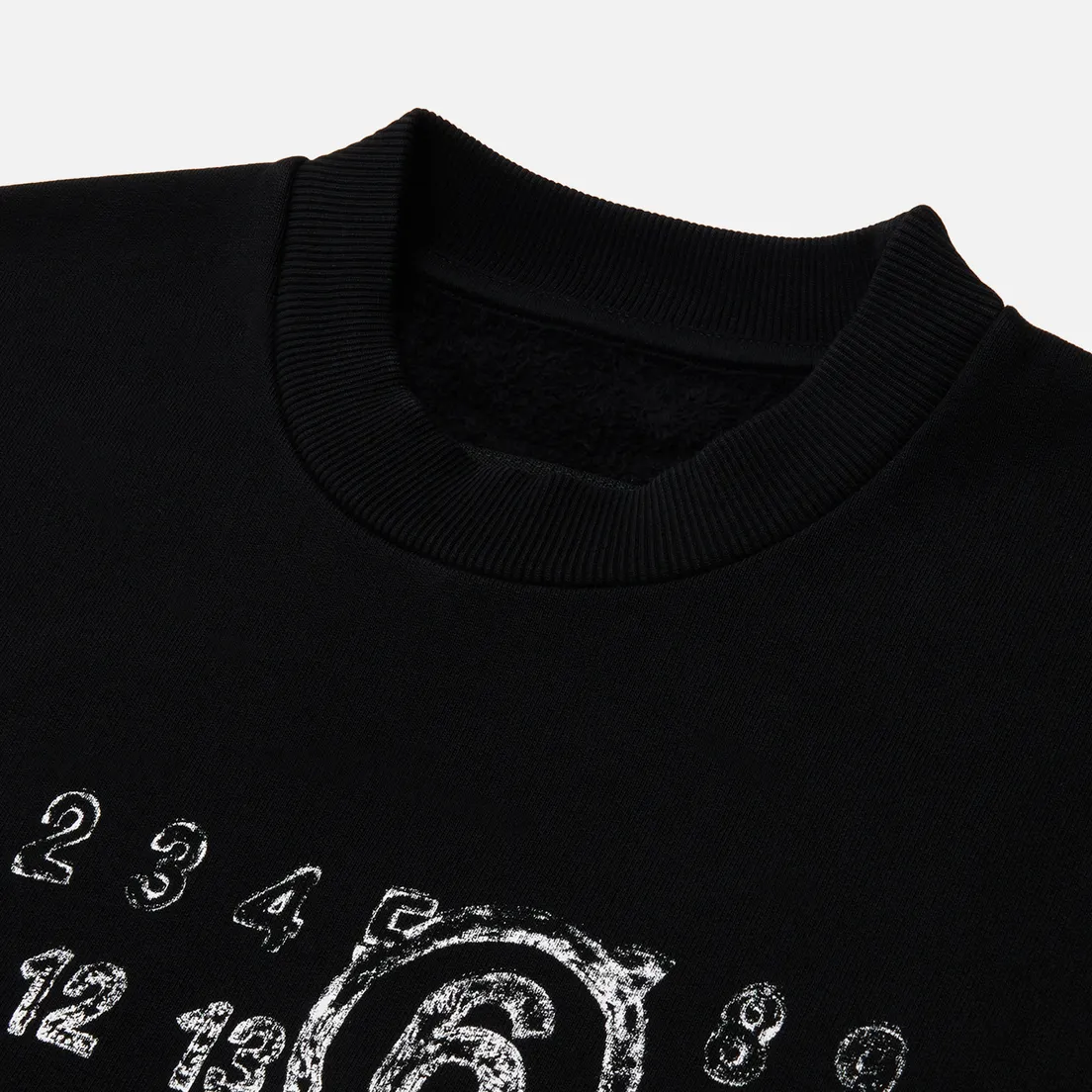 Maison Margiela MM6 Женская толстовка Number Logo Crew Neck