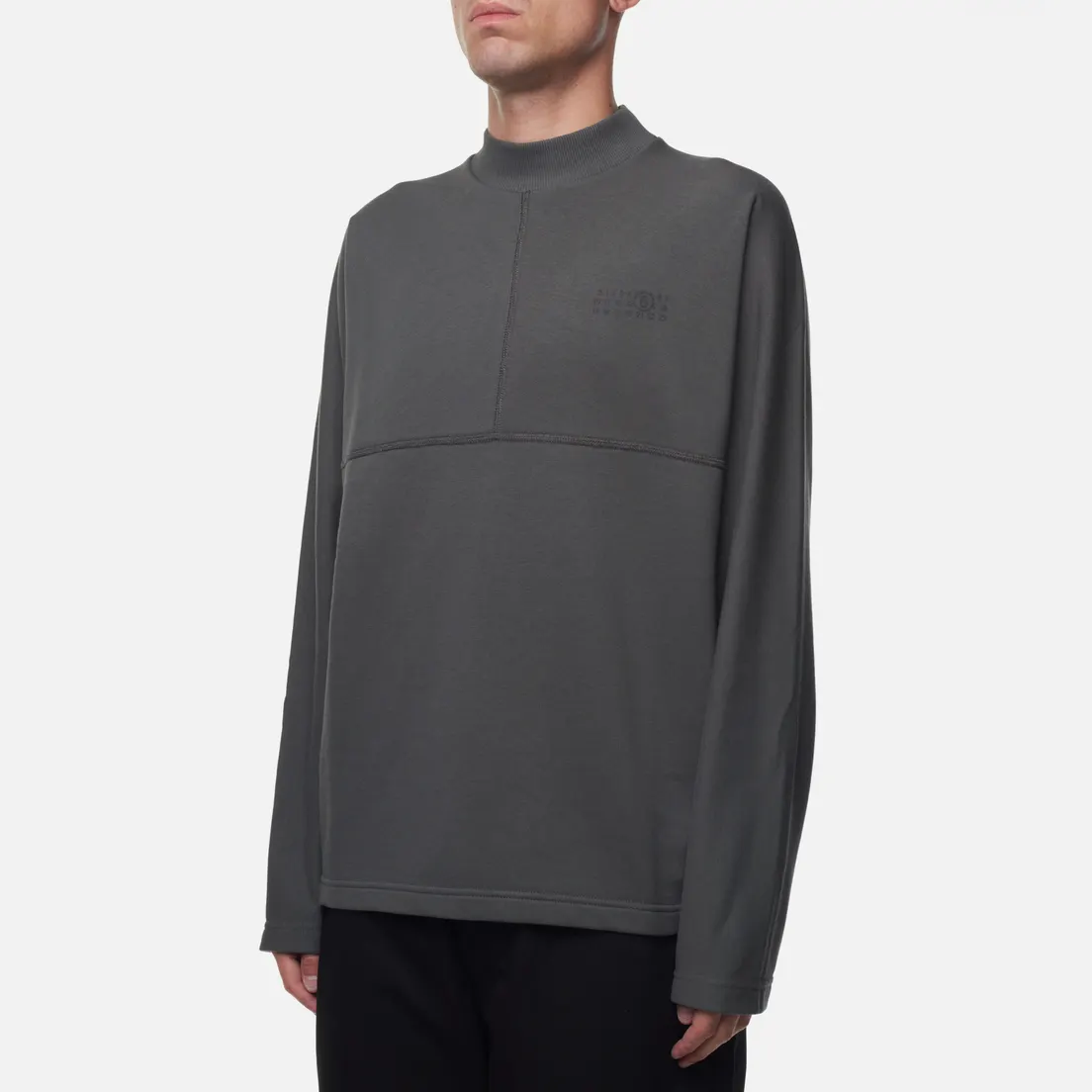 Maison Margiela MM6 Мужская толстовка Logo Print High Neck