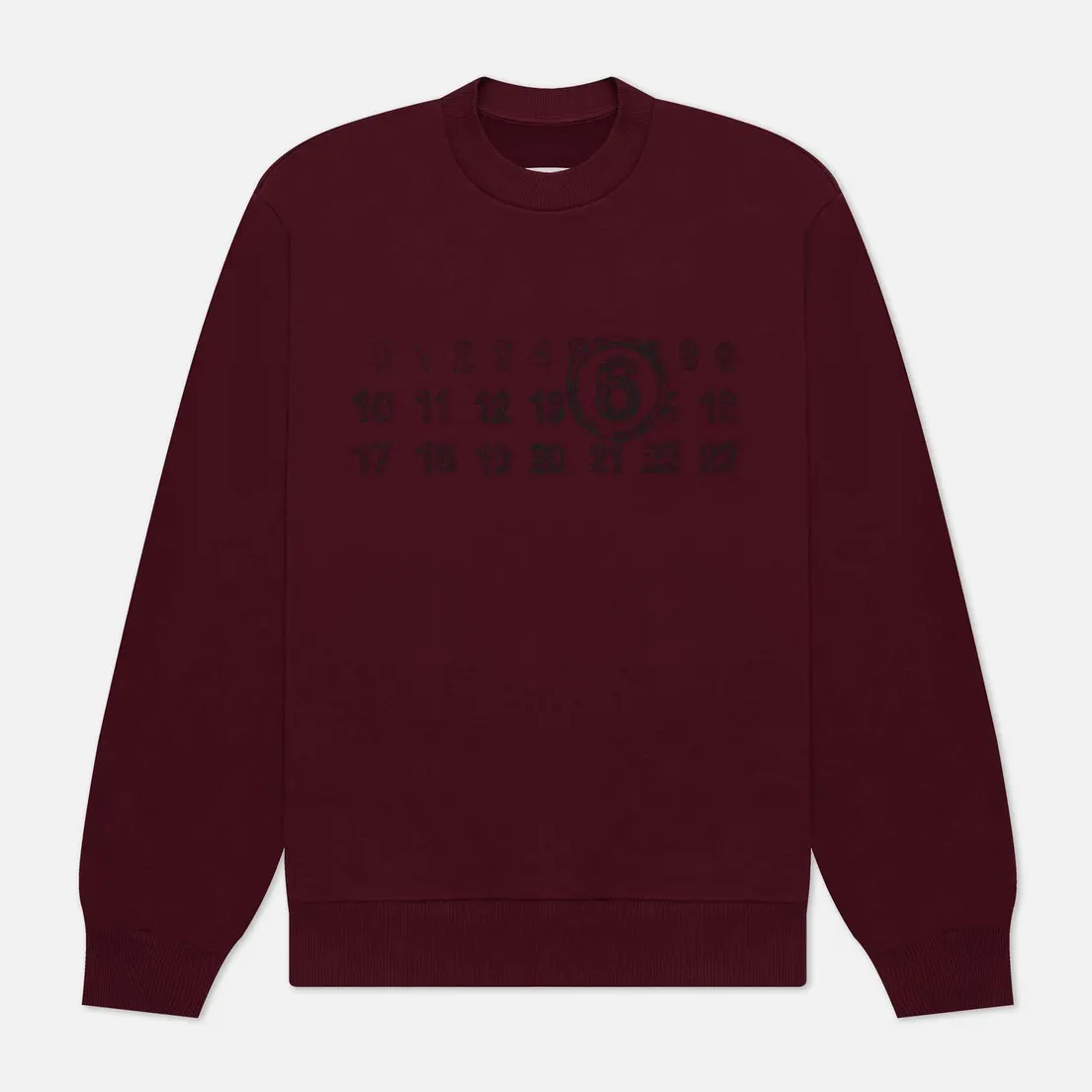 Maison Margiela MM6 Женская толстовка Numbers Logo Crew Neck