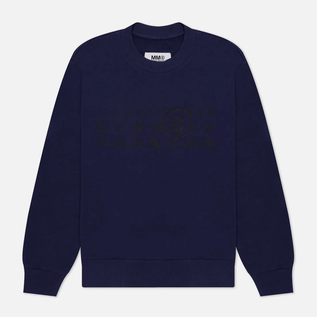 Maison Margiela MM6 Женская толстовка Numbers Logo Crew Neck