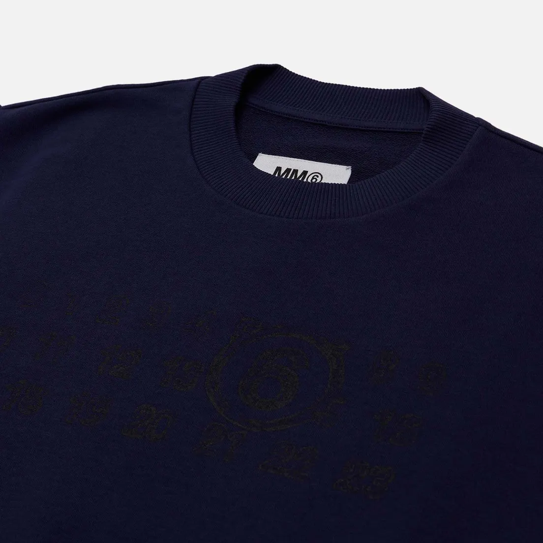 Maison Margiela MM6 Женская толстовка Numbers Logo Crew Neck