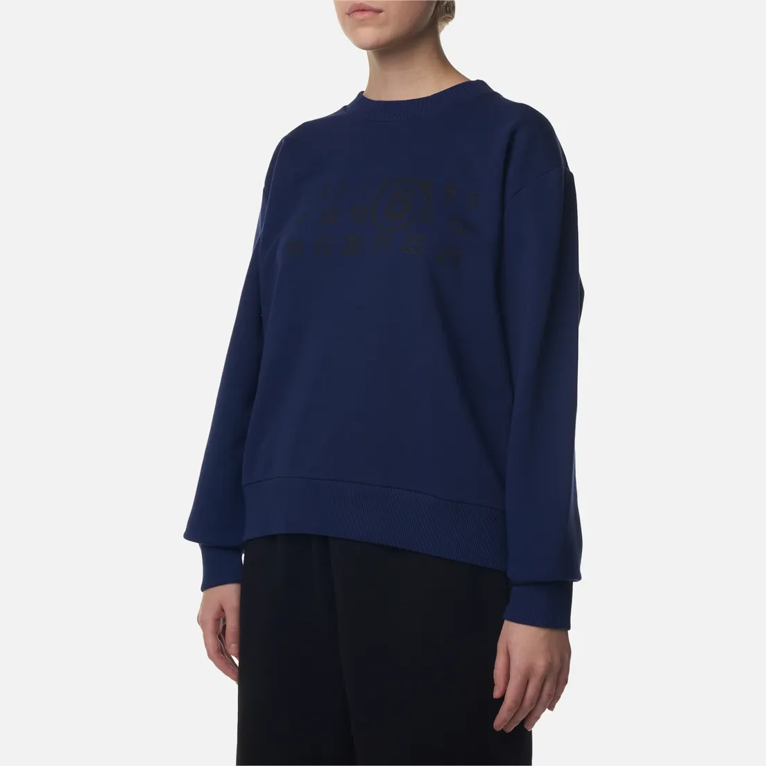 Maison Margiela MM6 Женская толстовка Numbers Logo Crew Neck