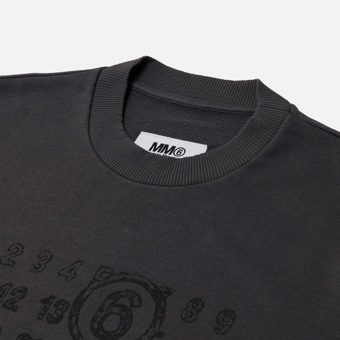 Maison Margiela MM6 Женская толстовка Numbers Logo Crew Neck