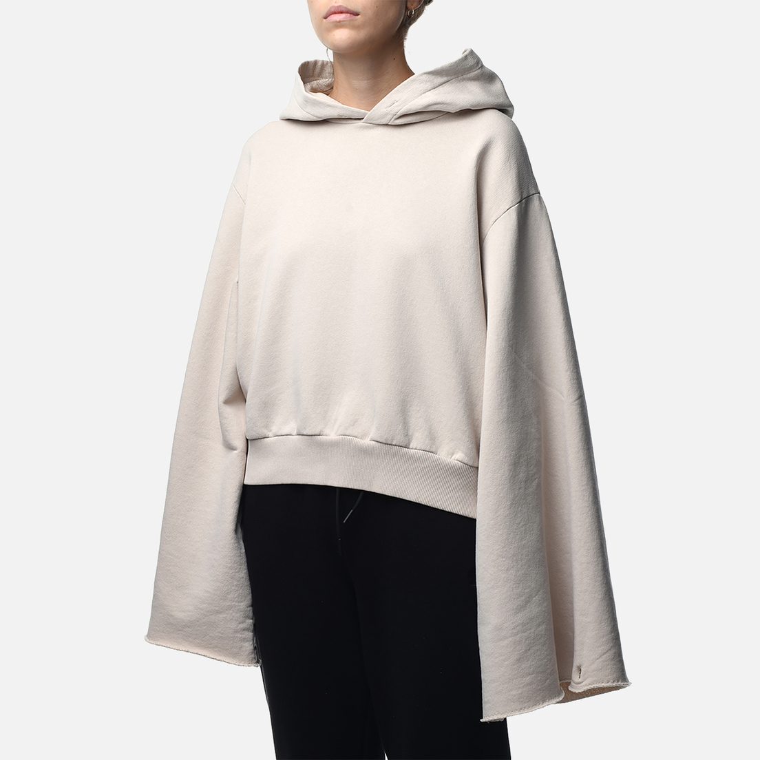 Maison Margiela MM6 Женская толстовка Wide Sleeves Dropped Shoulders Hoodie