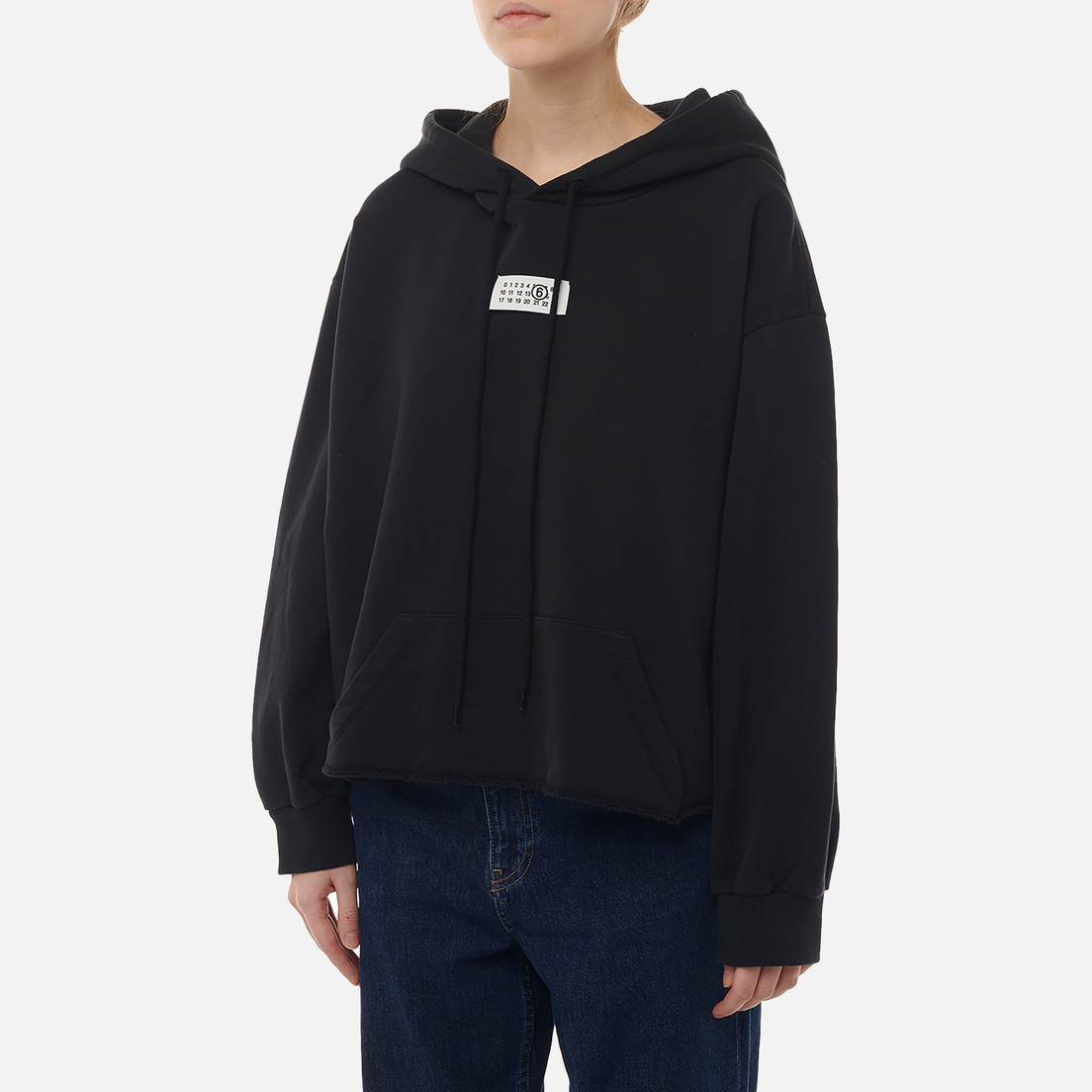 Maison Margiela MM6 Женская толстовка Birka Logo Numbers Hoodie