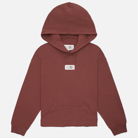 Женская толстовка Maison Margiela MM6 Unbrushed Cotton Hoodie, цвет коричневый, размер S