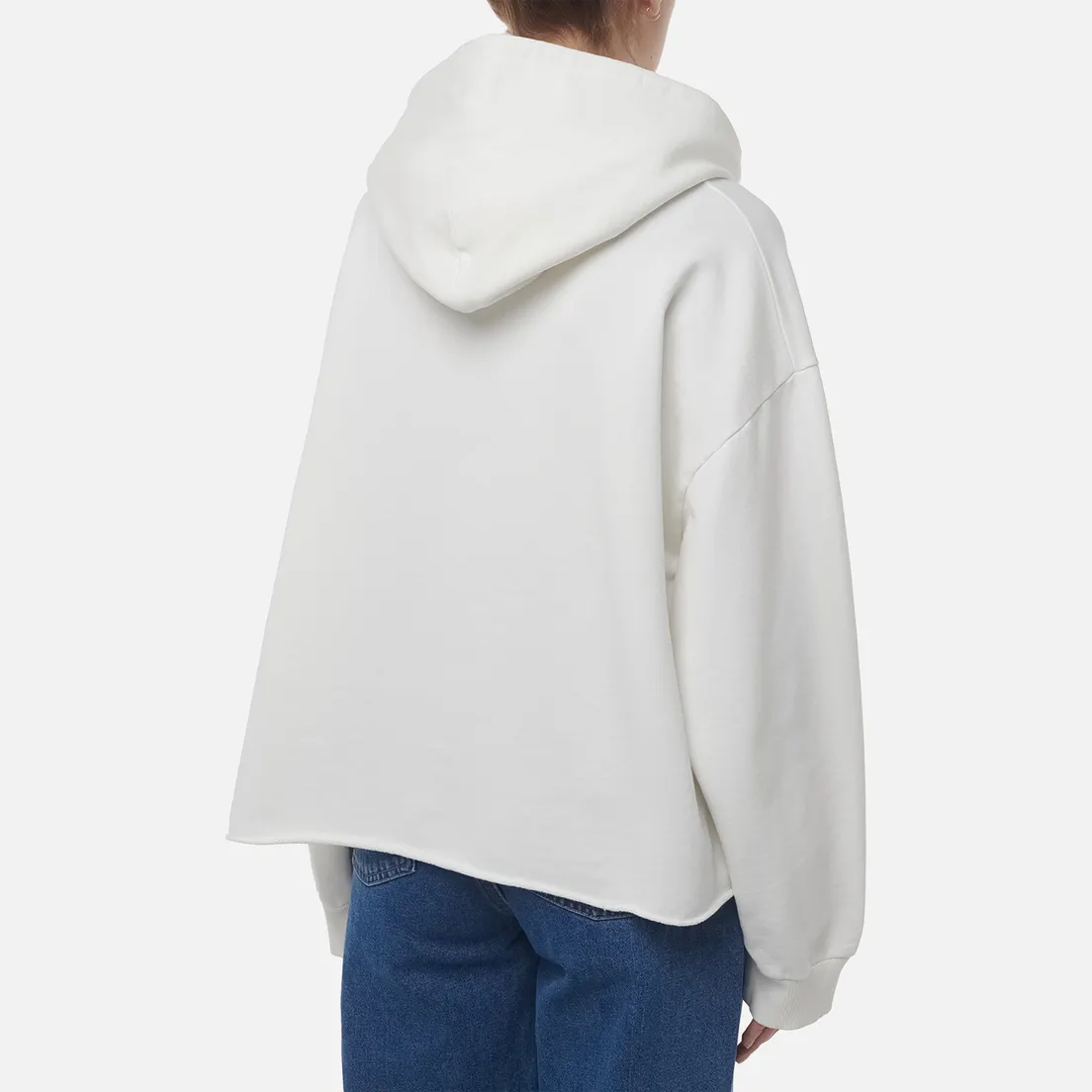 Maison Margiela MM6 Женская толстовка Raw Edge Cropped Hoodie