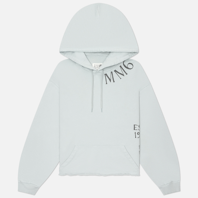 Женская толстовка Maison Margiela MM6 Raw Edge Cropped Hoodie