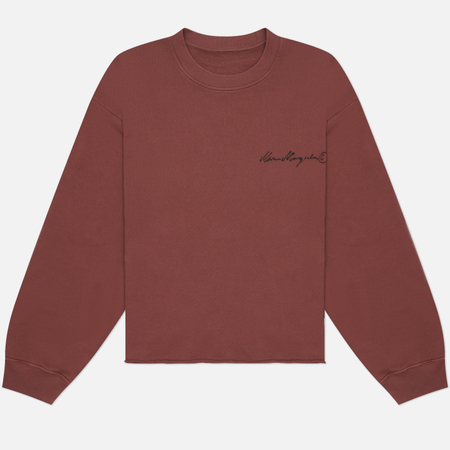 Женская толстовка Maison Margiela MM6 Handwritten Print, цвет коричневый, размер M