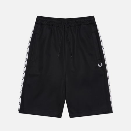 Мужские шорты Fred Perry Taped Tricot, цвет чёрный, размер M