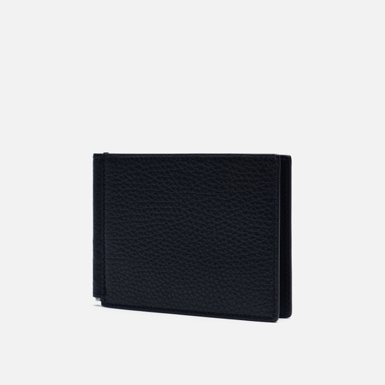 Кошелек Maison Margiela Contrast Stitch Grained Texture Black/Silver