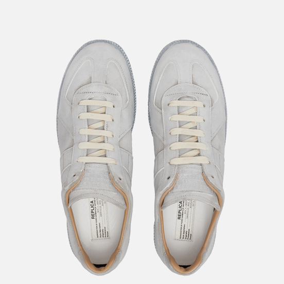 Мужские кроссовки Maison Margiela Replica Low Top Grey/White Print