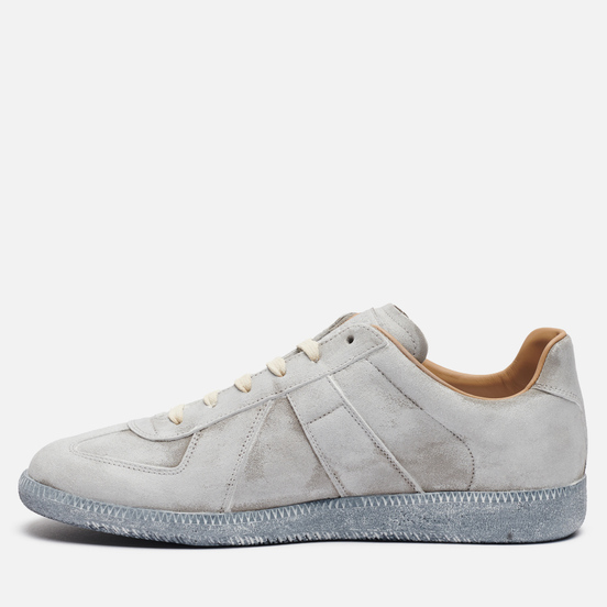 Мужские кроссовки Maison Margiela Replica Low Top Grey/White Print