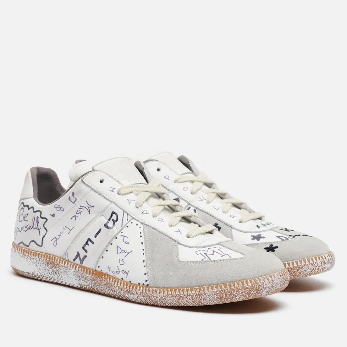 Maison Margiela Мужские кроссовки Replica Low Graffiti Details
