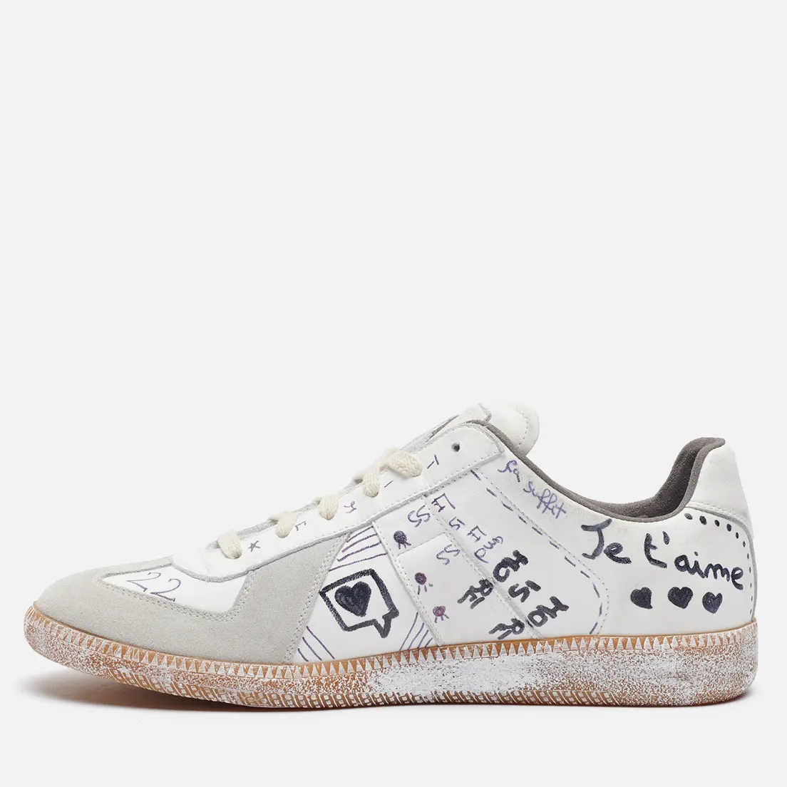 Maison Margiela Мужские кроссовки Replica Low Graffiti Details